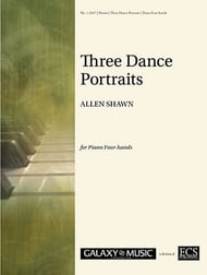 Three Dance Portraits piano sheet music cover Thumbnail